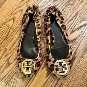 Leopard calf hair Tory Burch Reva flats (9)